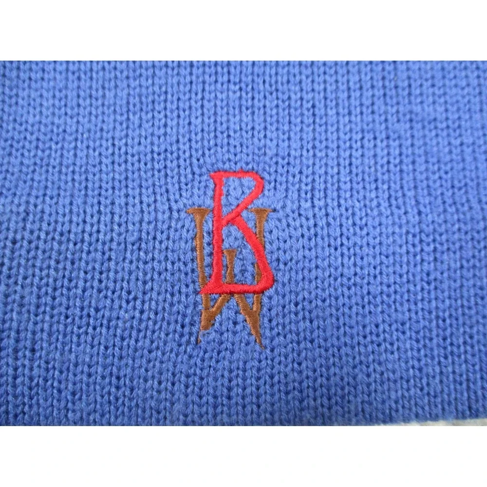 Vintage Bogner Hat Cap Mens Beanie Blue Wool Ski Outdoor Hiking Hong Kong 90s
